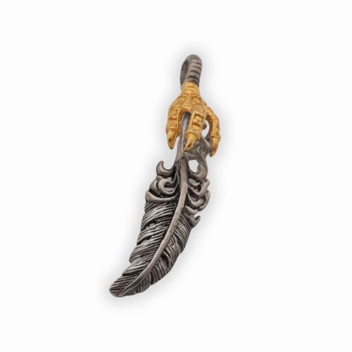 elegant bear S282 - Eagle Claw Feather pentant