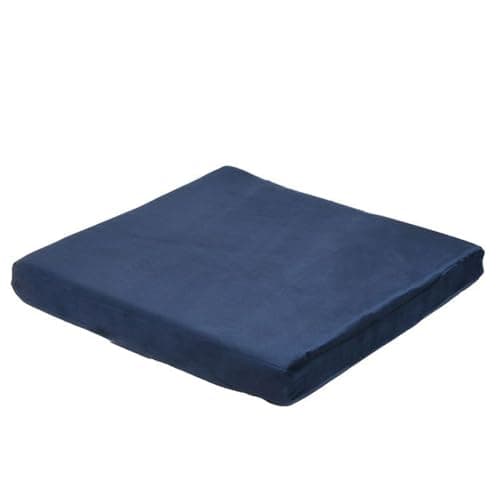 Max Comfort مقعد طبي مربع فوم امريكى عالى الجودة - شيت طبي مريح للالجلوس والحماية من آلام أسفل الظهر, مناسب لكرسي المكتب المنزل السيارة (أزرق) Body positioner