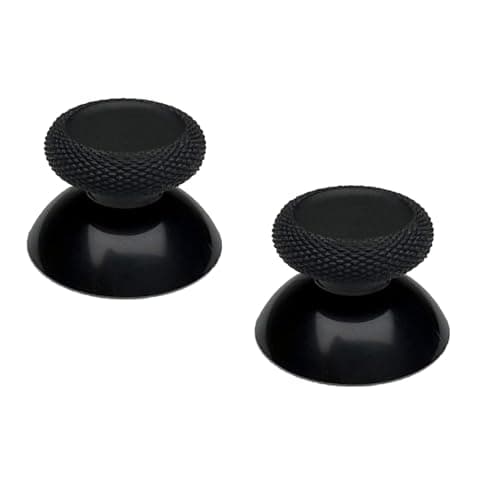GAMENOPHOBIA Replacement Analog Joystick Caps for Xbox One/S/Xbox One X | Rubber Thumbsticks Thumb Grips | 2-Pack | Black Keycap