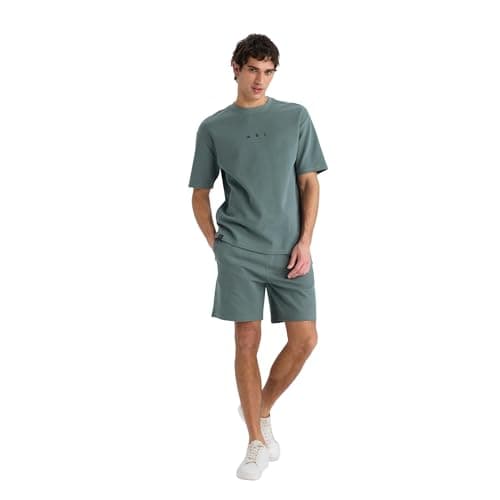 DeFacto mens Regular Fit Young Knitted Bottom Short B8792AX Short