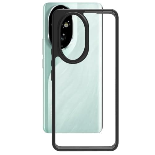 Phone Case, Anti-Yellowing Clear Back Cover with Black Bumper Frame, Shockproof Protection honor 200 pro Cellular phone case