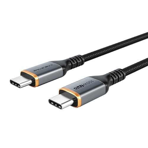 CABLETIME USB C Cable AG2 100W Fast Charging (2 Meters) Nylon Braided with E-Marker chip, 20V/5A, Support QC4.0/PD3.0, (RoHS2, REACH, USB-IF) Compliance, 2-Years Warranty Electronic cable