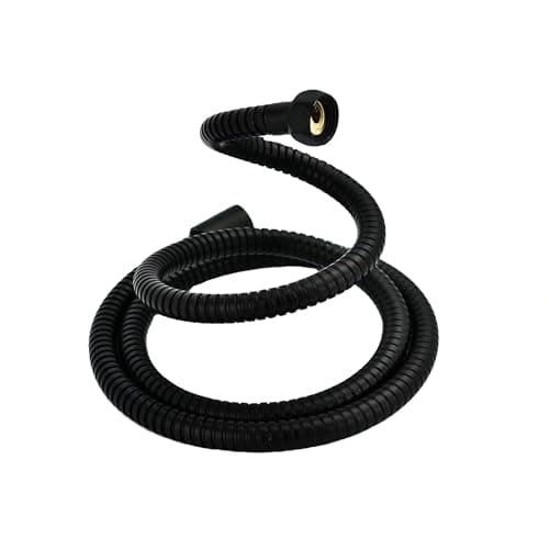 Black Shower Hose, Flexible Stainless Steel Handheld Shower Hose Replacement Hose for Handheld Shower Extra Long 1.5 meters Hardware tubing
