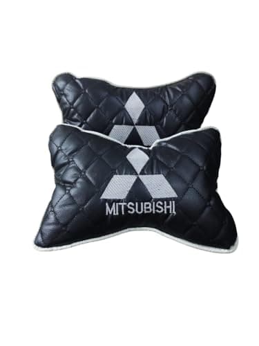 Scorpion Car Headrest Pillow Universal Soft Neck Pain Relief Support with Adjustable Straps for All Driving Car Seats and Office Seats Travel Pack 2 Black F White No - Faux Leather Eagle