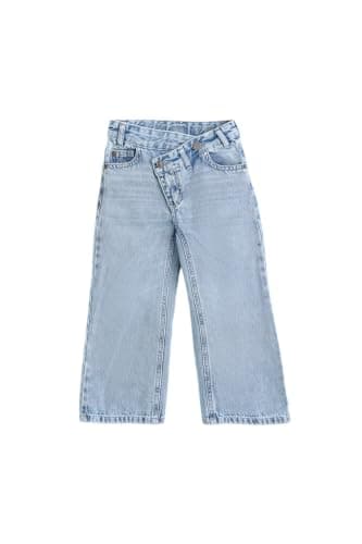 Junior Girls Indigo Wide Leg Pant, ENDEGO, 06