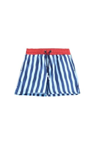 Junior Boys Swim Shorts – Quick Dry Beach Shorts for Swimming, Summer Vacation & Pool Wear, Blue, 04