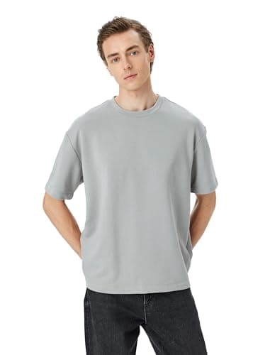 KOTON Mens Oversized T-Shirt Modern