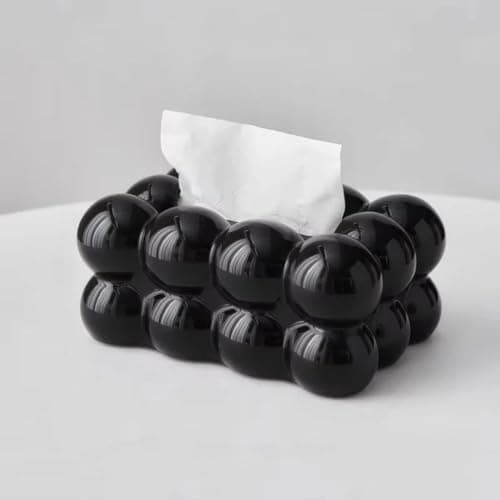 Generic Bubbles Black Bubble Tissue Box, Decorative Bubble Design, High Quality Imported, .Ais