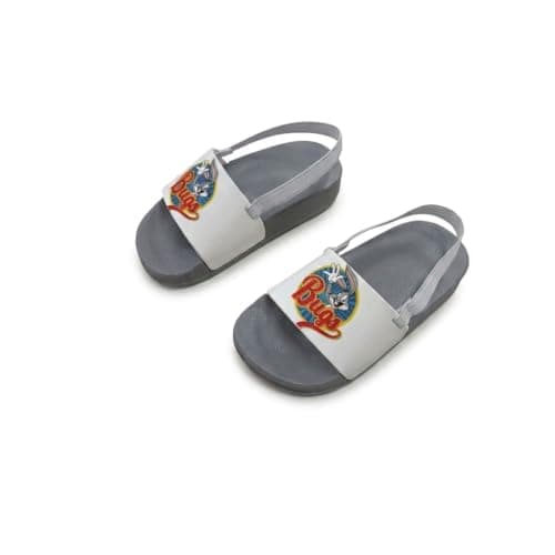 N ان Boys Bugs Bunny Print Slide Sandals With Back Strap