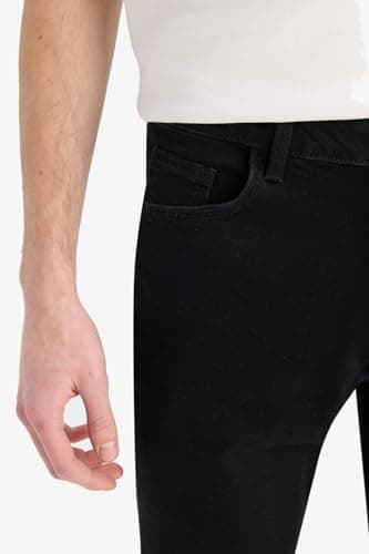 DeFacto Man Special Collection Slim Fit Denim Bermuda,Black 34
