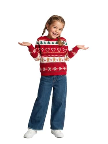 LC WAIKIKI Girl New Year Themed Girls' Sweater