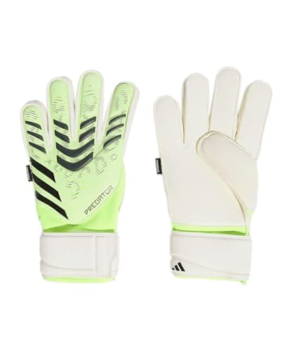 Adidas Predator Match Fingersave Goalkeeper Gloves For Unisex Green 7 Sport activity glove