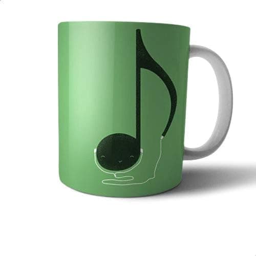 Ceramic Music Print Mug - Multi Color Drinking cup