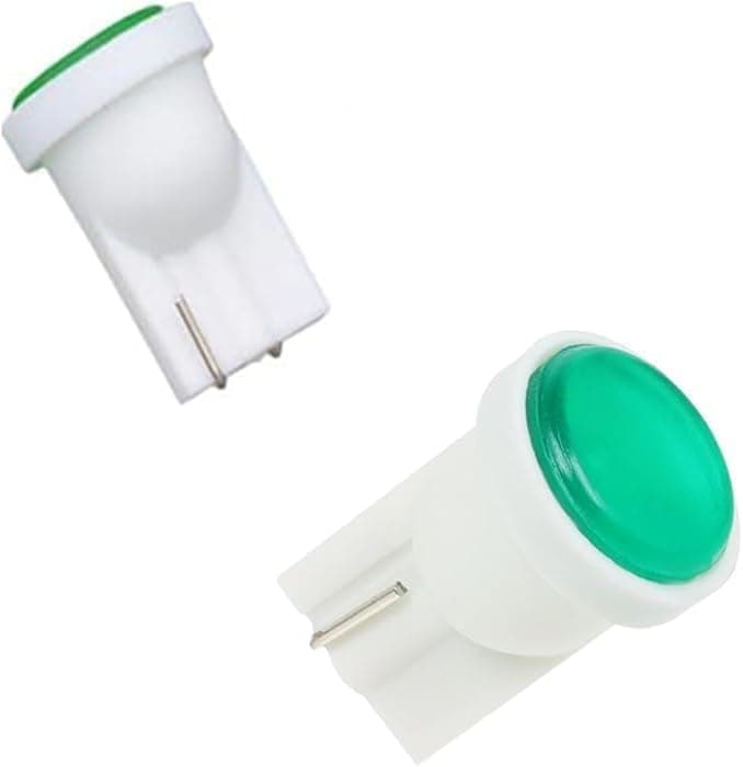 T10 LED Bulbs Wedge Base for Car Parking Light/Side Indicator/License Plate Lights (COB T10 Green Light, 2PCS)-AGA Vehicle light bulb