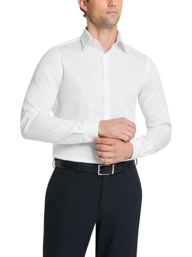 Van Heusen mens Flex Collar Slim Fit Stretch Dress Shirt Dress Shirt (pack of 1)