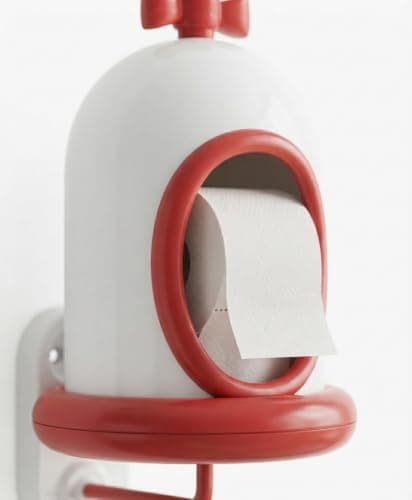 Wall Mounted Tissue Holder with Bow Design for Kitchen and Bathroom Space Saving Paper Towel Dispenser Easy Installation No Drilling Required Holder