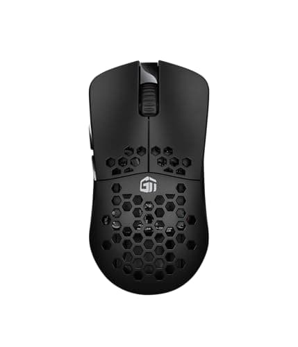 GamerTek Onyx Wireless Gaming Mouse – Black | PAW 3335 Sensor | 16,000 DPI | 55g Lightweight | Triple Mode (BT 5.3, 2.4GHz, Wired) | 85H Battery Life Input mouse