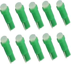 D SAFAYA Car LED Light Bulbs, Strong Light, Safe and Environmentally Friendly Product, Multiple Uses, Long Service Life, High Lighting Efficiency (Green - 10 Pieces) AGA Vehicle light bulb