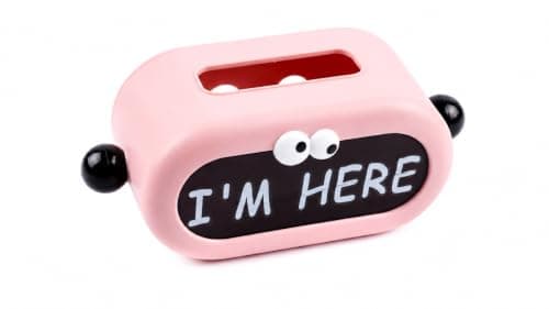 Pink Cartoon Plastic Tissue Box | Funny design, for kids