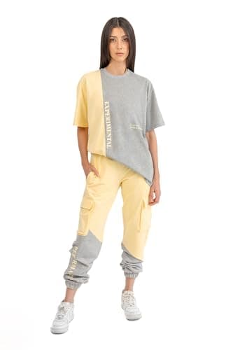 ASTK Womens Relaxed with Pockets/Duo Color Sweatpants (pack of 1) Pants