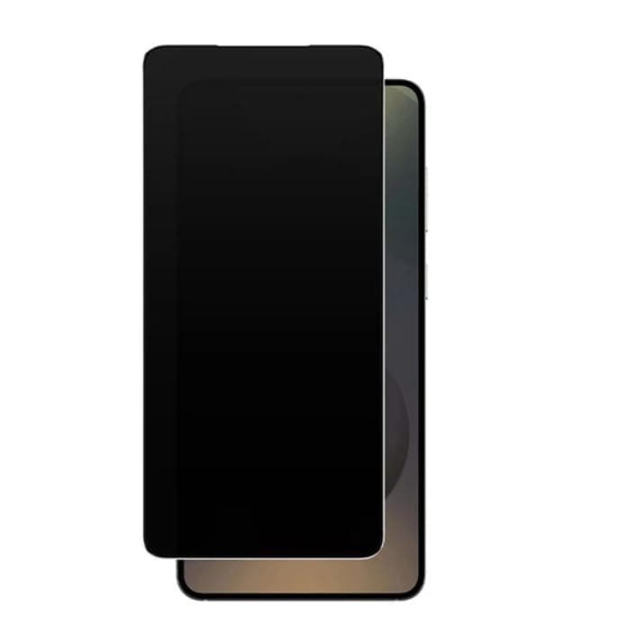 VWK Privacy Tempered Glass Screen Protector For Samsung Galaxy S25 Ultra Support Finger Print Use, Black. Please Reset Fingerprint After Install The Screen Protector To Use it Again
