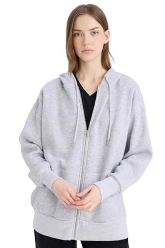 DeFacto Womens Oversize Fit Hooded Long Sleeve Young Knitted Cardigan V4233AZ Cardigan
