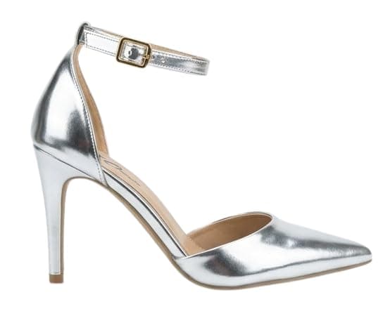 Women’s Block Heel Pumps – Elegant & Comfortable - 9 Cm. | Soft Inner Cushioning, Formal & Party Wear, Metallic Finish, Timeless Classic Style, Lightweight & Durable Shoes
