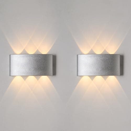 El Rawda Set of 2 Modern and Elegant Up & Down Wall Sconces, High-Quality Lighting for Living Room or Bedroom Light fixture