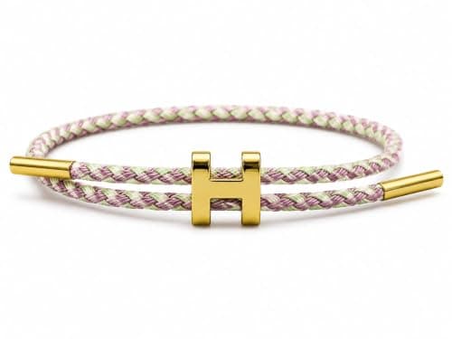 Ushop Adjustable Steel Wire Bracelet H-Shaped Buckle Black Gold Size 23cm for Women Men