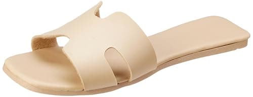 OX womens OX-W-30-Beige/Beige Slipper Sandal