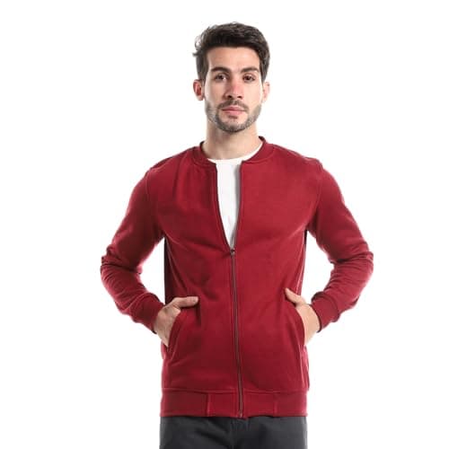 CAESAR Mens Men Sweatshirt With Front Pockets And Through Zipper SweatShirt