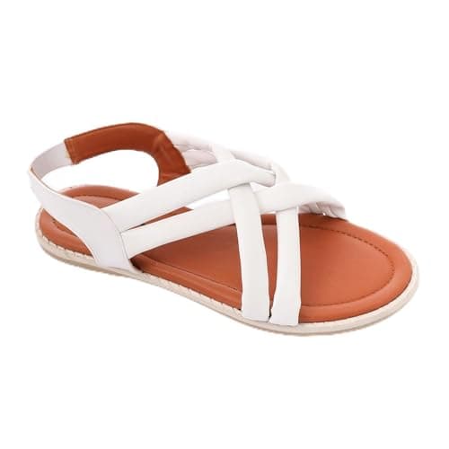 Xo Style Girls Leather Shoes Soft Casual Shoes 3009 White 27-P Sandal