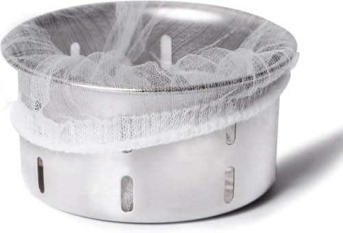 Disposable Sink Strainer Filter Bags 100 Pack for Kitchen Sinks Fine Mesh Net to Collect Food Scraps Waste and Prevent Clogging in Drainage Pipes Drain strainer