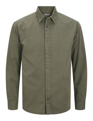 JACK & JONES Mens JJECHARGE FADED SHIRT LS SN Modern (pack of 1)