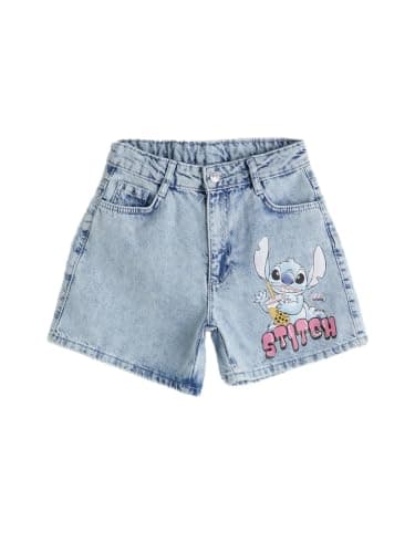 LC WAIKIKI Girl Stitch Printed Girls' Denim Shorts