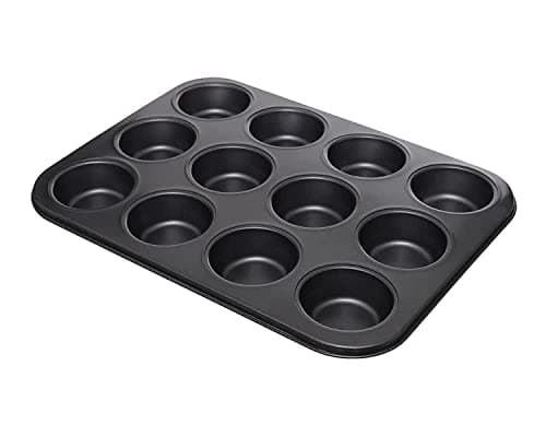 Tiffal Cupcake Mold 12 Eyes, Grey Baking pan