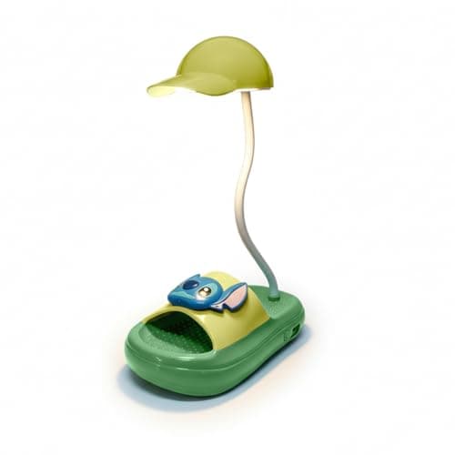 LED Desk Lamp with 3 Brightness Levels, Foldable Adjustable Study Light for Reading, Writing, Office, Bedroom and Bedside Table, Compact Modern Design, Bright Lime Green