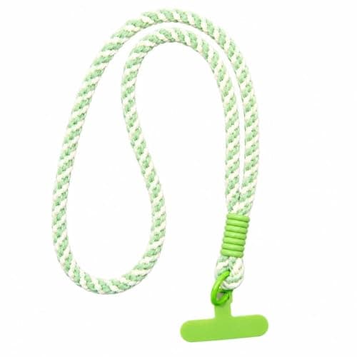 Colorful Crossbody Lanyard Strap Nylon Shoulder Necklace Strap Anti Lost Key Mobile Chain With Hang Plate Body strap