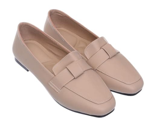 B&W womens B&W-W092-Beige Sneaker