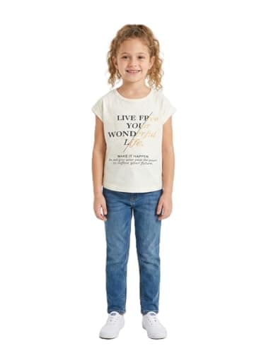 Pebeo Girls Printed T-Shirt Off White 16Y