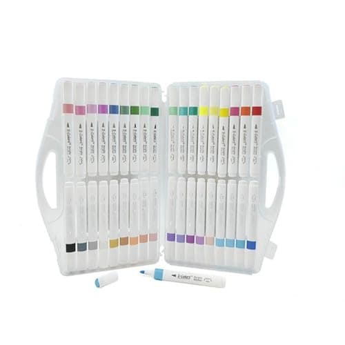 Z-Colors Acrylic Marker Set 36 Colors – Round Tip 2mm – Plastic Box – No. 602 Marking pen
