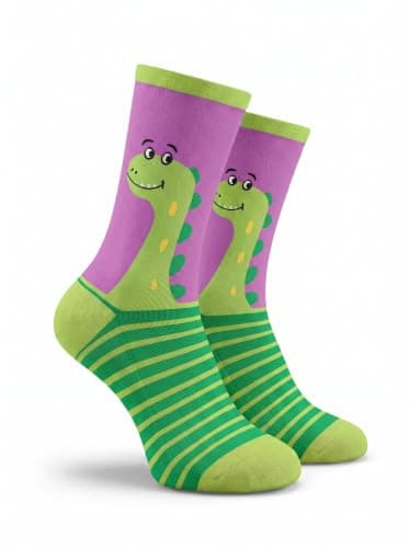 Havana Socks Dino Buddy - Kids Socks DINO_BUDDY_KIDS_SOCKS | Crew Length, Cotton Blend, Breathable, Comfortable