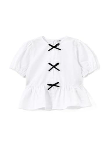 LC WAIKIKI Crew Neck Girls' Blouse, 7-8 Years - Ecru