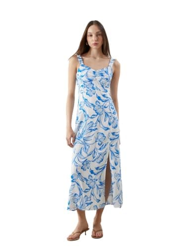 LC WAIKIKI Woman Sweetheart Neck Floral Dress