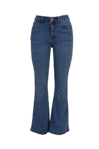 Dali Charleston Mid Rise Lycra Jeans - Blue Pants
