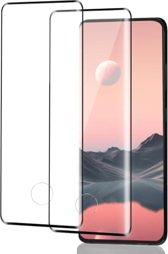 Tempered Glass Screen Protector(Compatible with for Samsung Galaxy S21 Ultra 5G), Pack of 1 Fingerprint ID Tempered Glass Screen Protector Film, 9H Hardness Protective