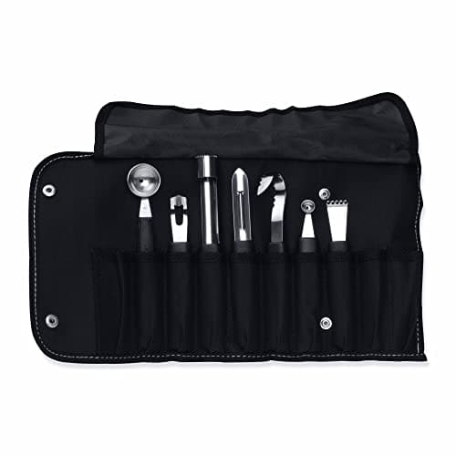 Berghoff - 8 piece garnishing set in folding bag 5.8x12x21 Bladed food peeler