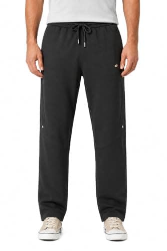 Men’s Casual Wide Leg Jogger Pants – Adjustable Drawstring -Black | Wide Leg Men's Relaxed Fit Straight Fit Sweatpants-Beige