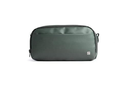 AR Power Kit by Arij Bags | Crossbody/Hand Bag - Multi-Use for Work and Daily Travel, 2 Main Pockets, Outer Pocket, Multiple Inner Compartments, Lightweight (23 × 13 × 9 cm) (Olive)