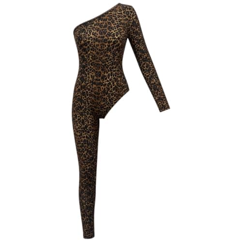 Luxxa Womens Lingerie One-Shoulder Bodysuit Printed Shapes Lingerie (pack of 1) Underwear